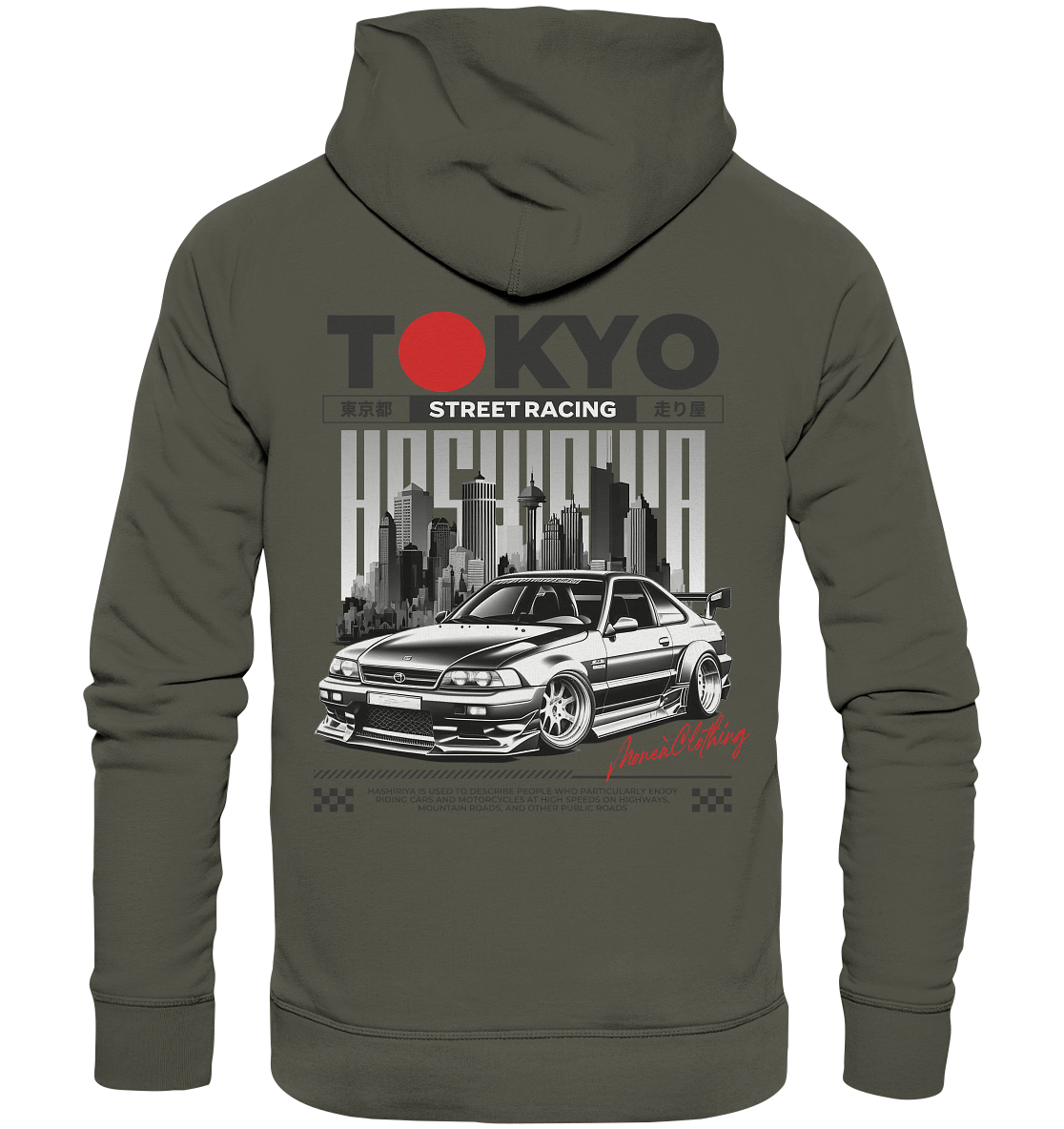 Tokyo Street-Racing - Organic Hoodie