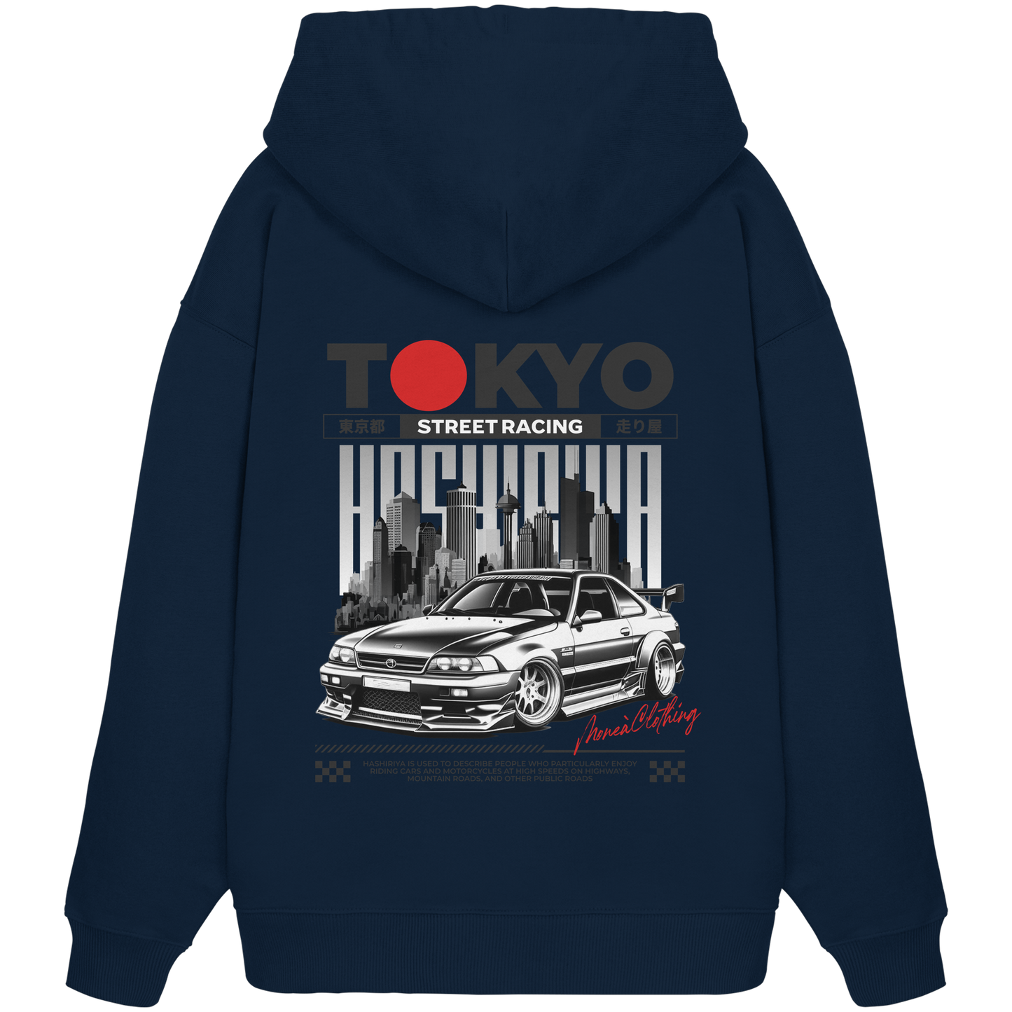 Tokyo Street-Racing - Organic Oversize Hoodie