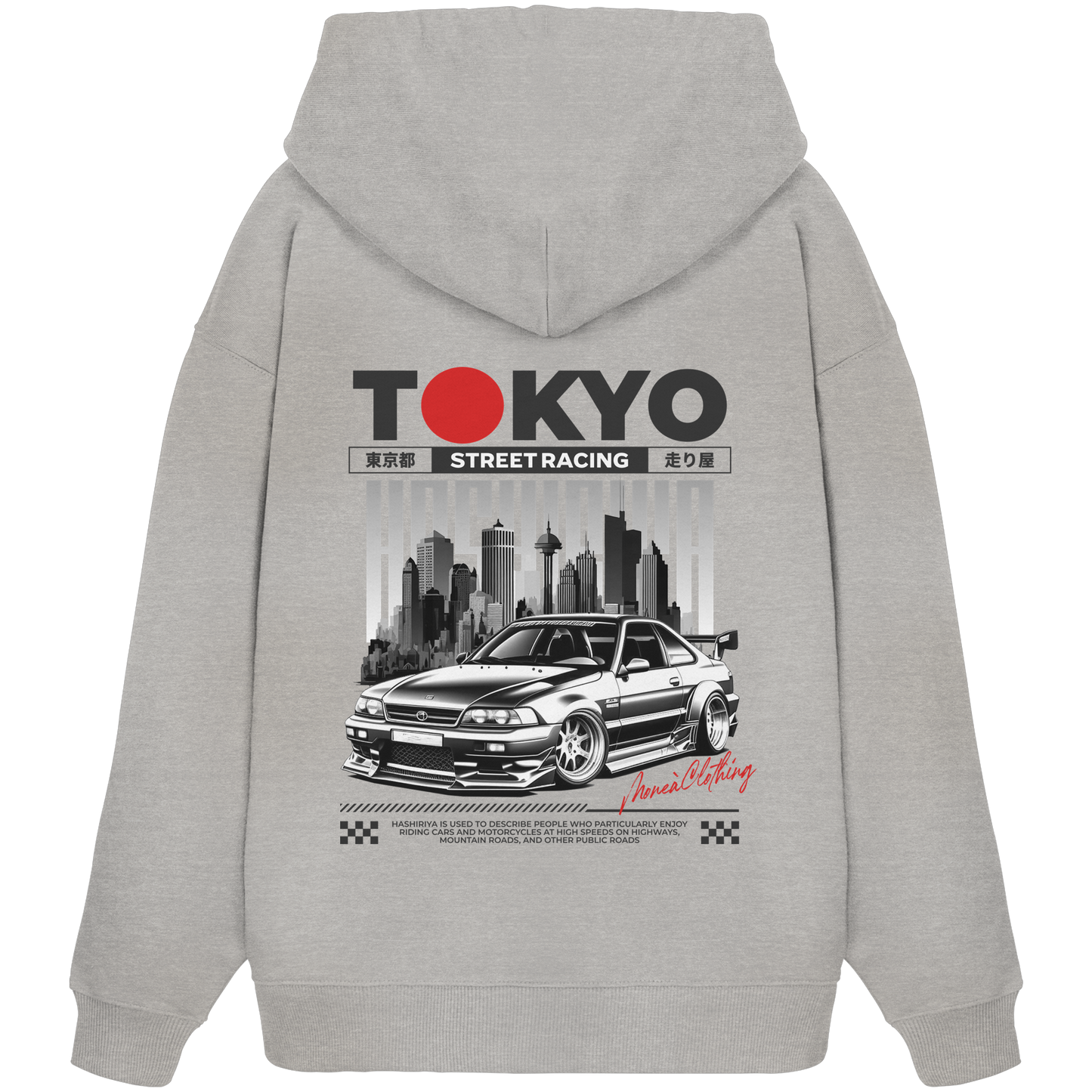 Tokyo Street-Racing - Organic Oversize Hoodie