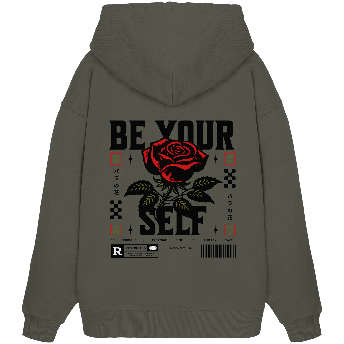 BE YOURSELF - Organic Oversize Hoodie