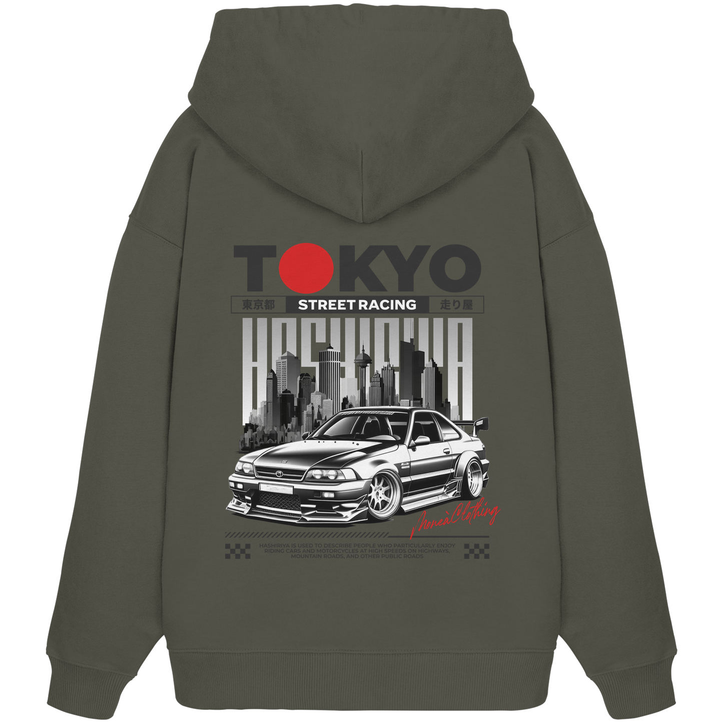 Tokyo Street-Racing - Organic Oversize Hoodie