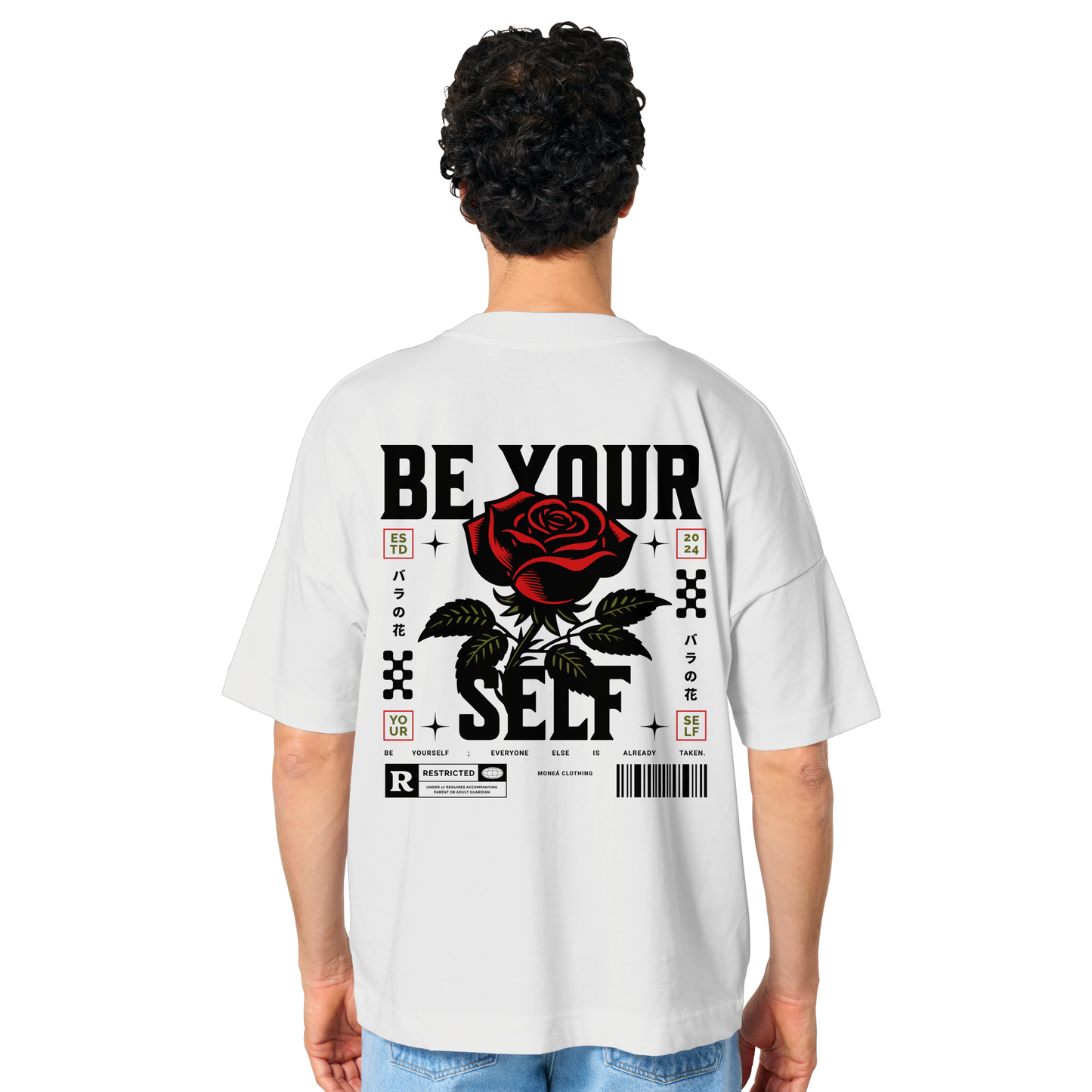 BE YOURSELF - Organic Oversize Shirt