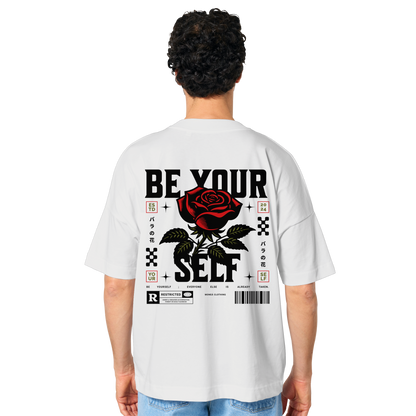 BE YOURSELF - Organic Oversize Shirt