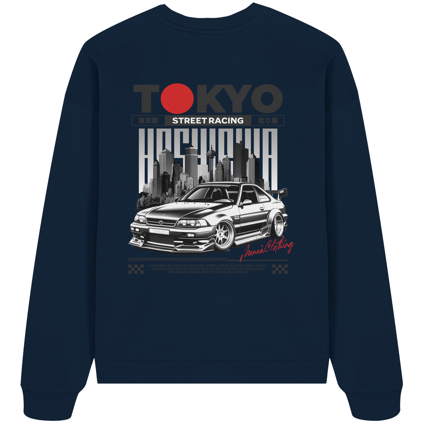 Tokyo Street-Racing - Organic Oversize Sweatshirt