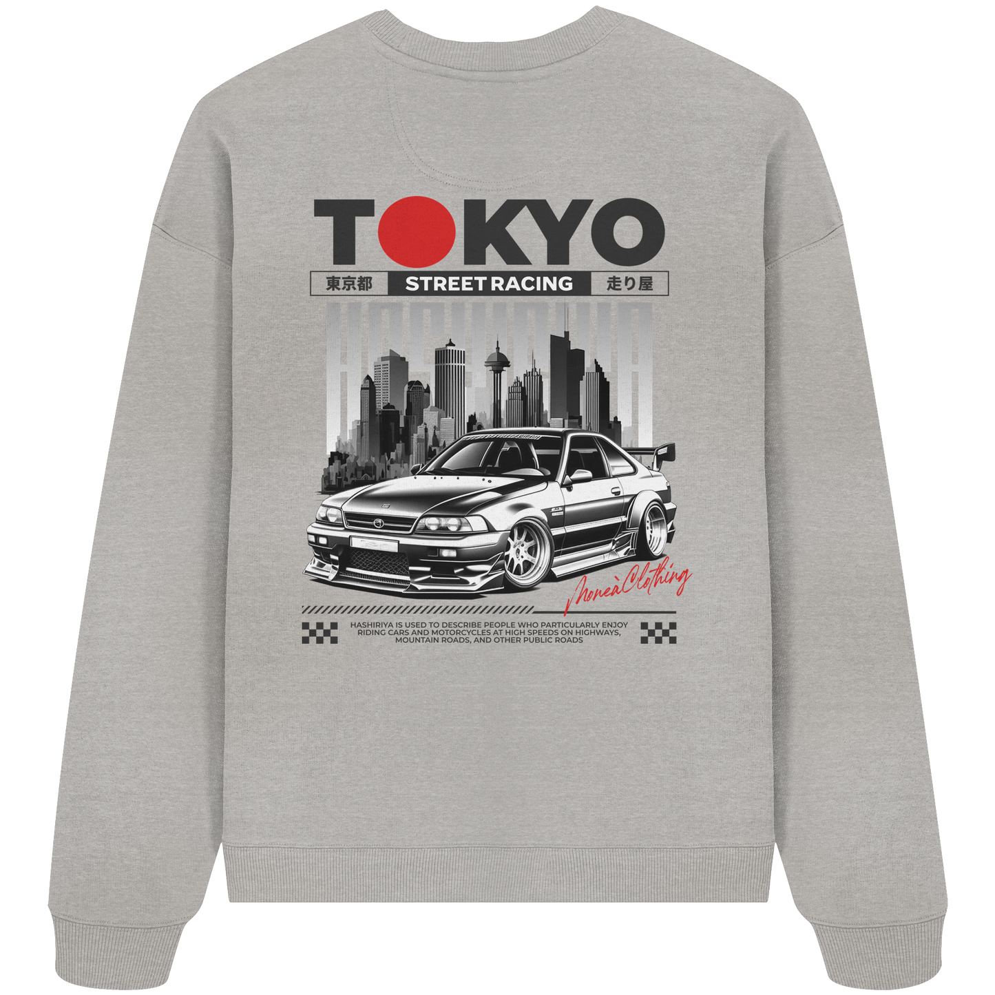 Tokyo Street-Racing - Organic Oversize Sweatshirt