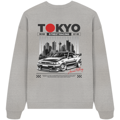 Tokyo Street-Racing - Organic Oversize Sweatshirt