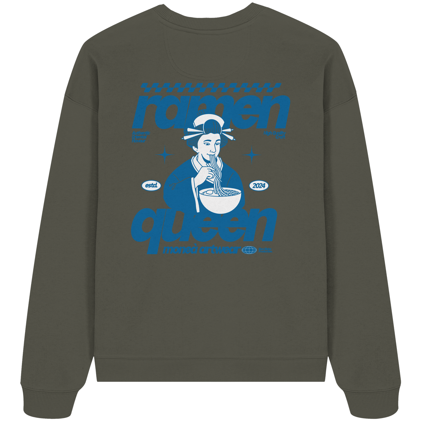 Ramen queen - Organic Oversize Sweatshirt