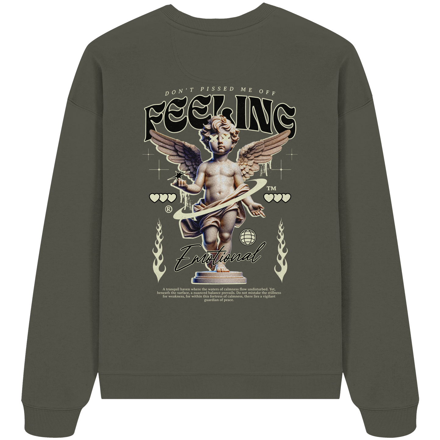 Feeling emotional - Organic Oversize Sweatshirt