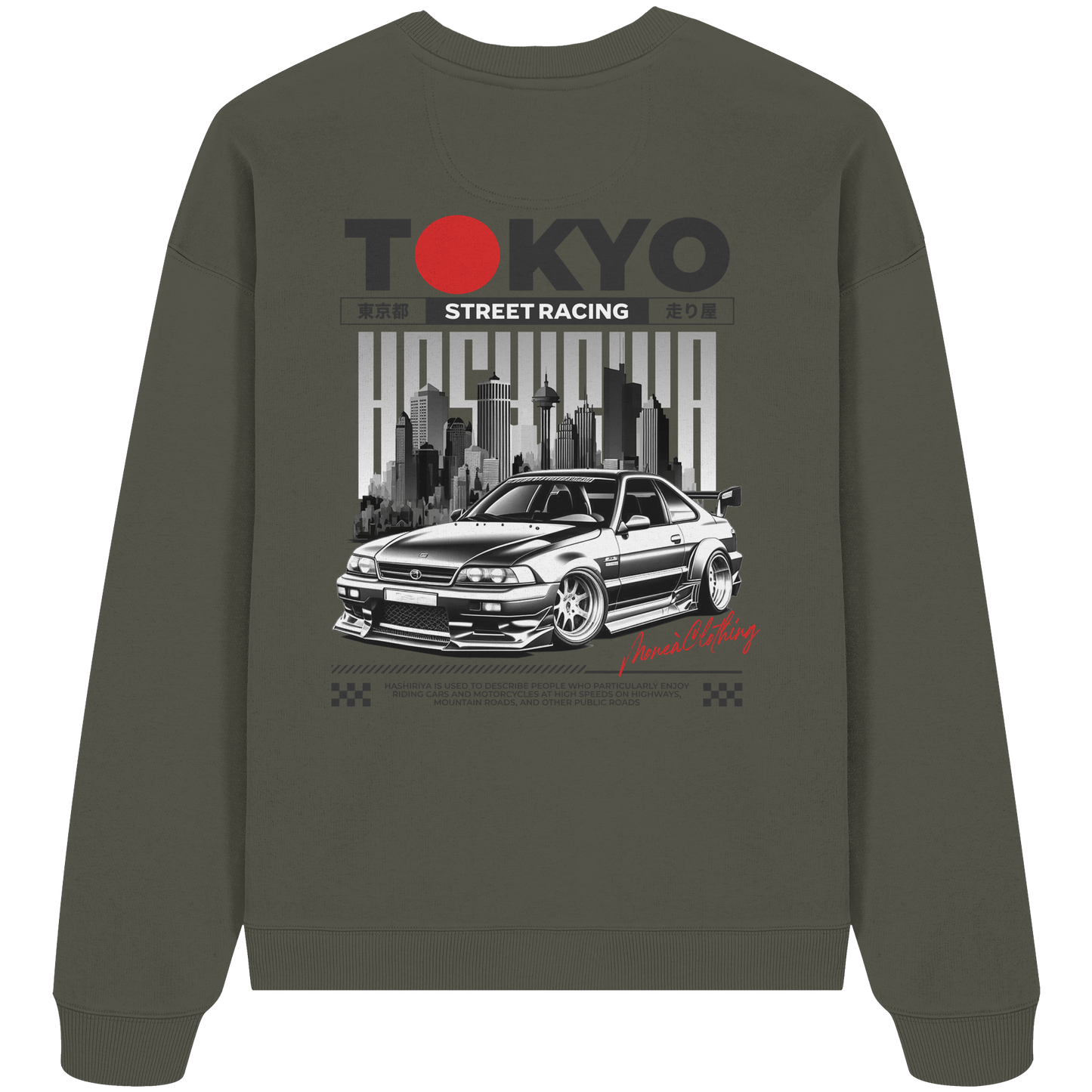 Tokyo Street-Racing - Organic Oversize Sweatshirt