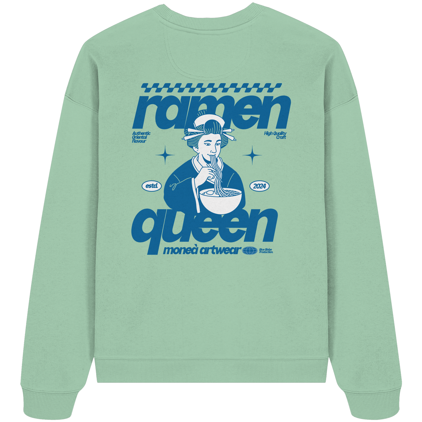 Ramen queen - Organic Oversize Sweatshirt