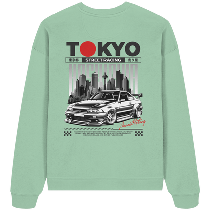 Tokyo Street-Racing - Organic Oversize Sweatshirt