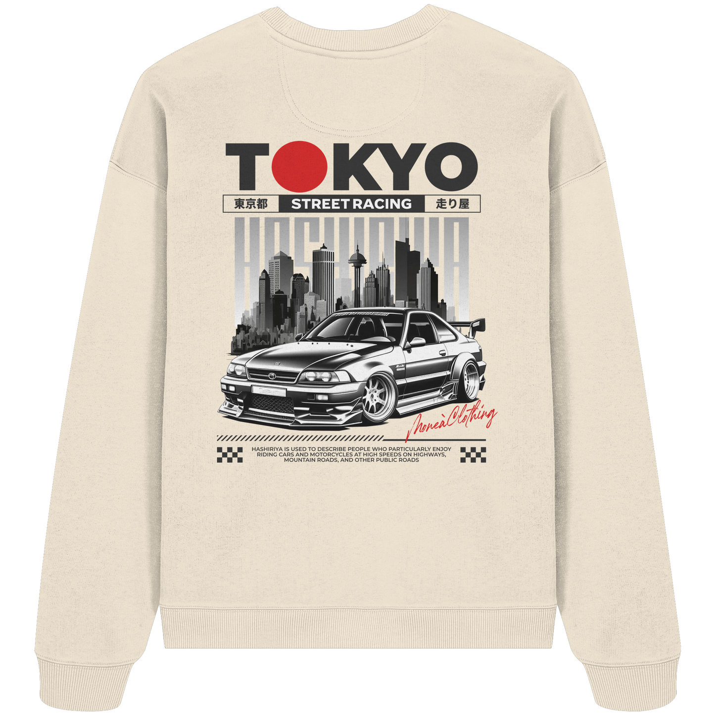 Tokyo Street-Racing - Organic Oversize Sweatshirt