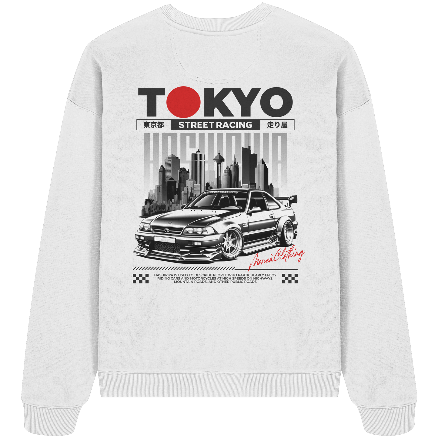 Tokyo Street-Racing - Organic Oversize Sweatshirt