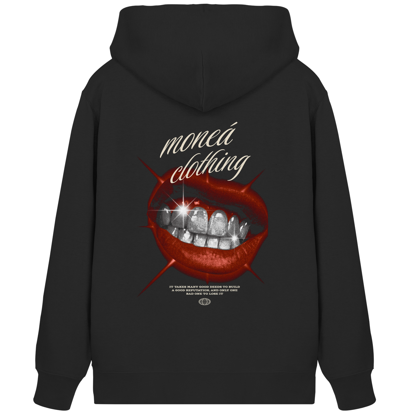 Vintage Lips - Organic Zipper