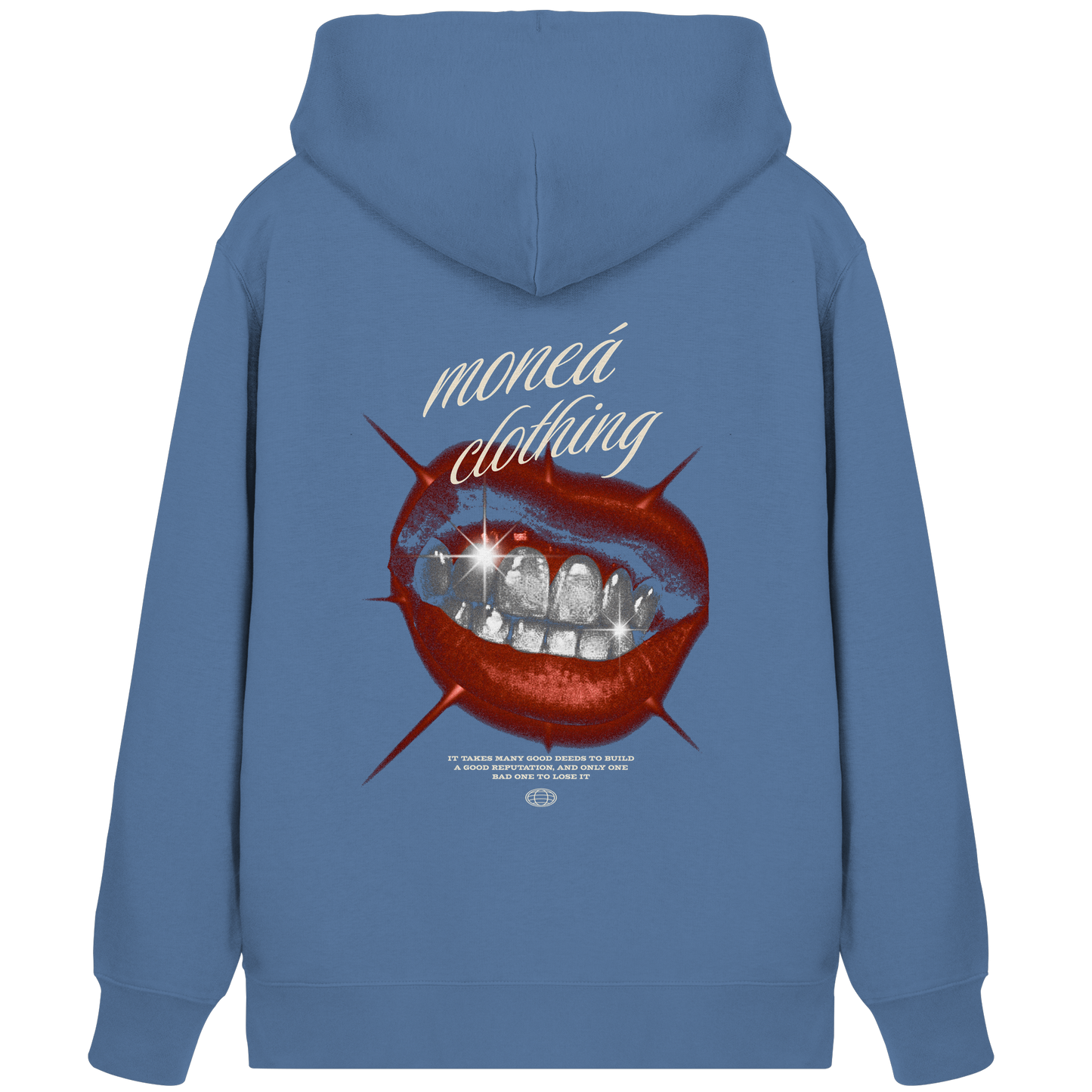 Vintage Lips - Organic Zipper