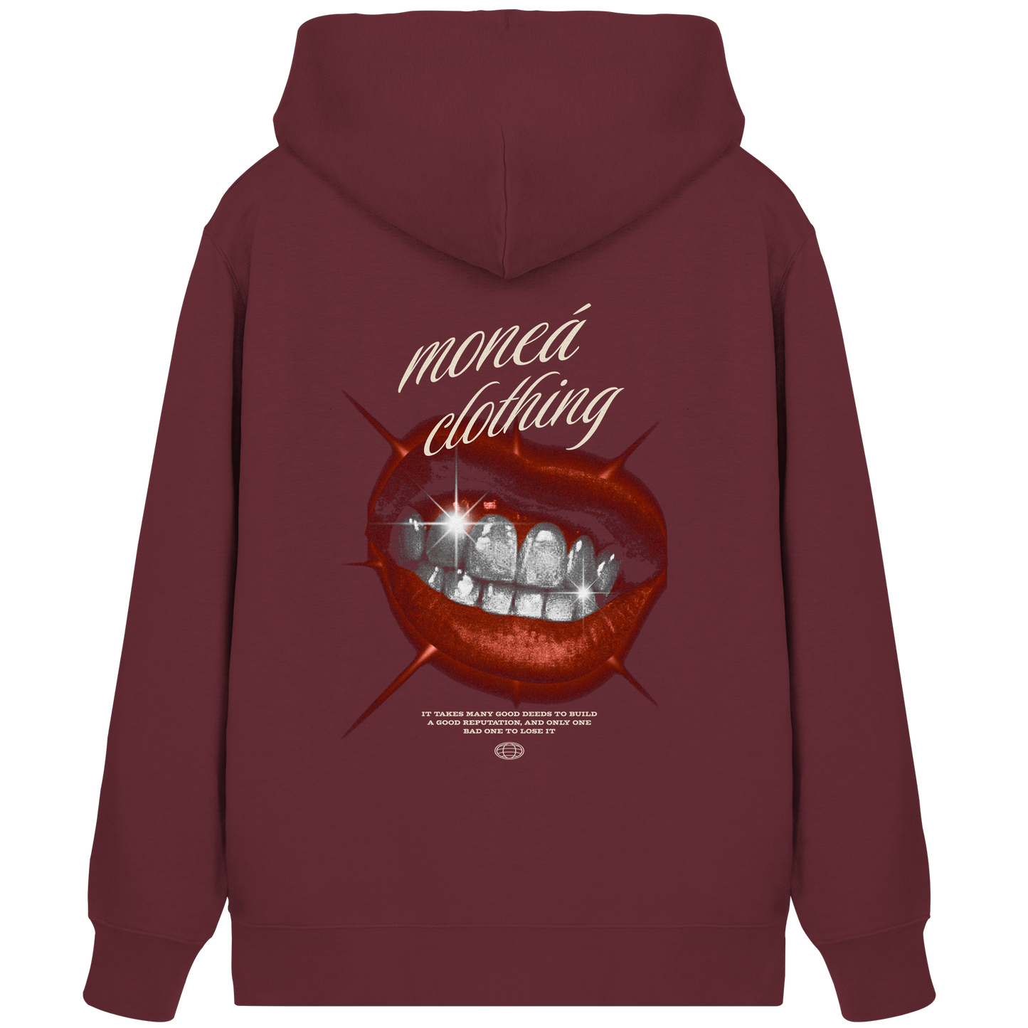 Vintage Lips - Organic Zipper