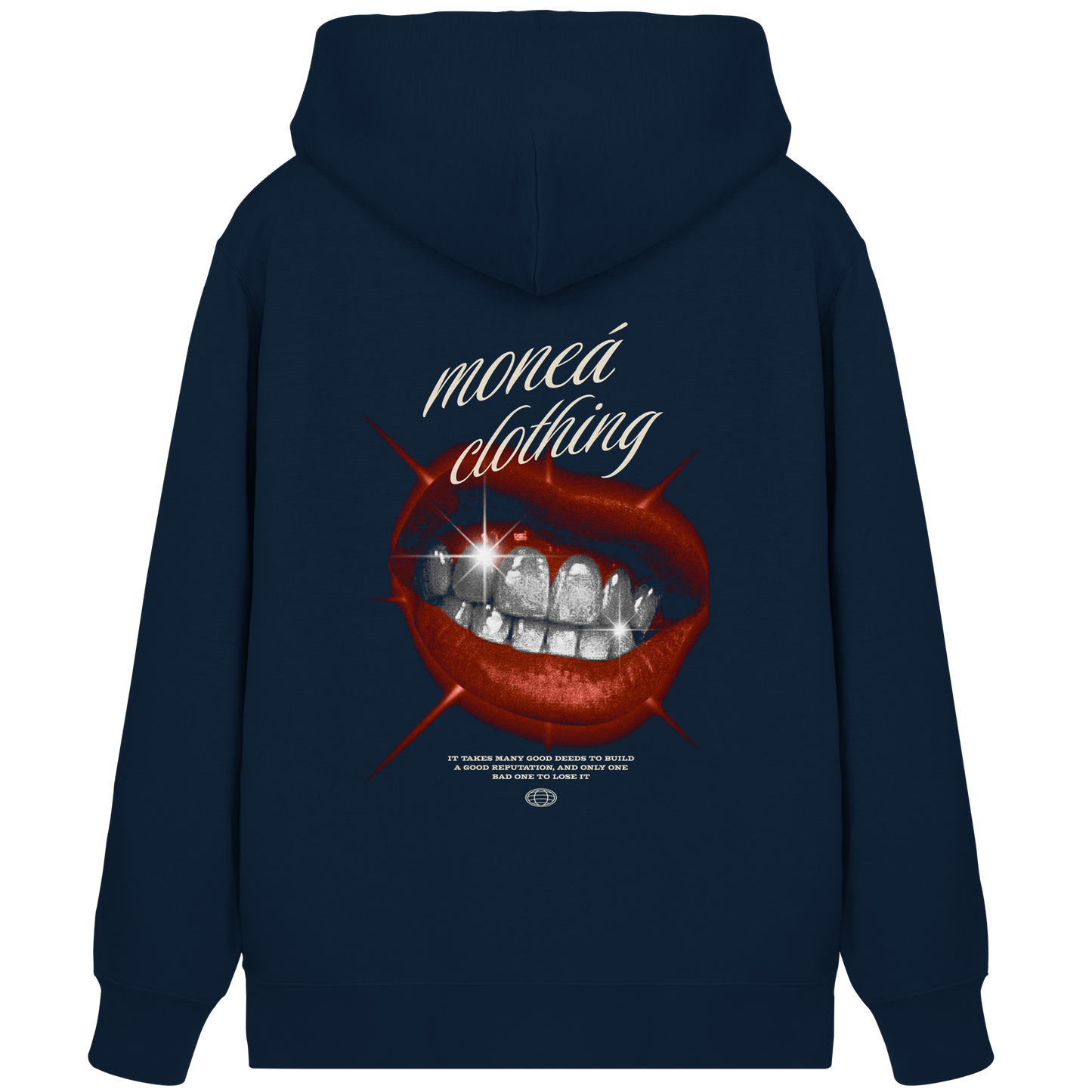 Vintage Lips - Organic Zipper